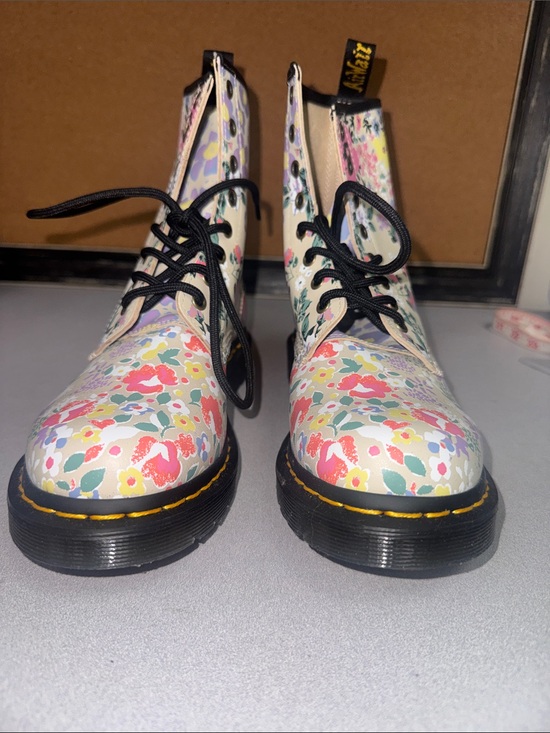Dr. Martens Shoes - Dr.Martens 1460 Floral Lace-Up Combat Boots